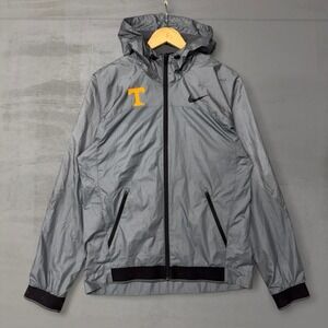 Nike Tennessee Volunteers Windbreaker Grey Dri-FIT Hooded Jacket Small